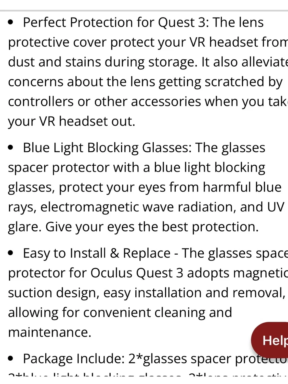 Meta Quest 3 & Oculus Quest 3 Lens Protector Cover Kit-Blue Light Blocking